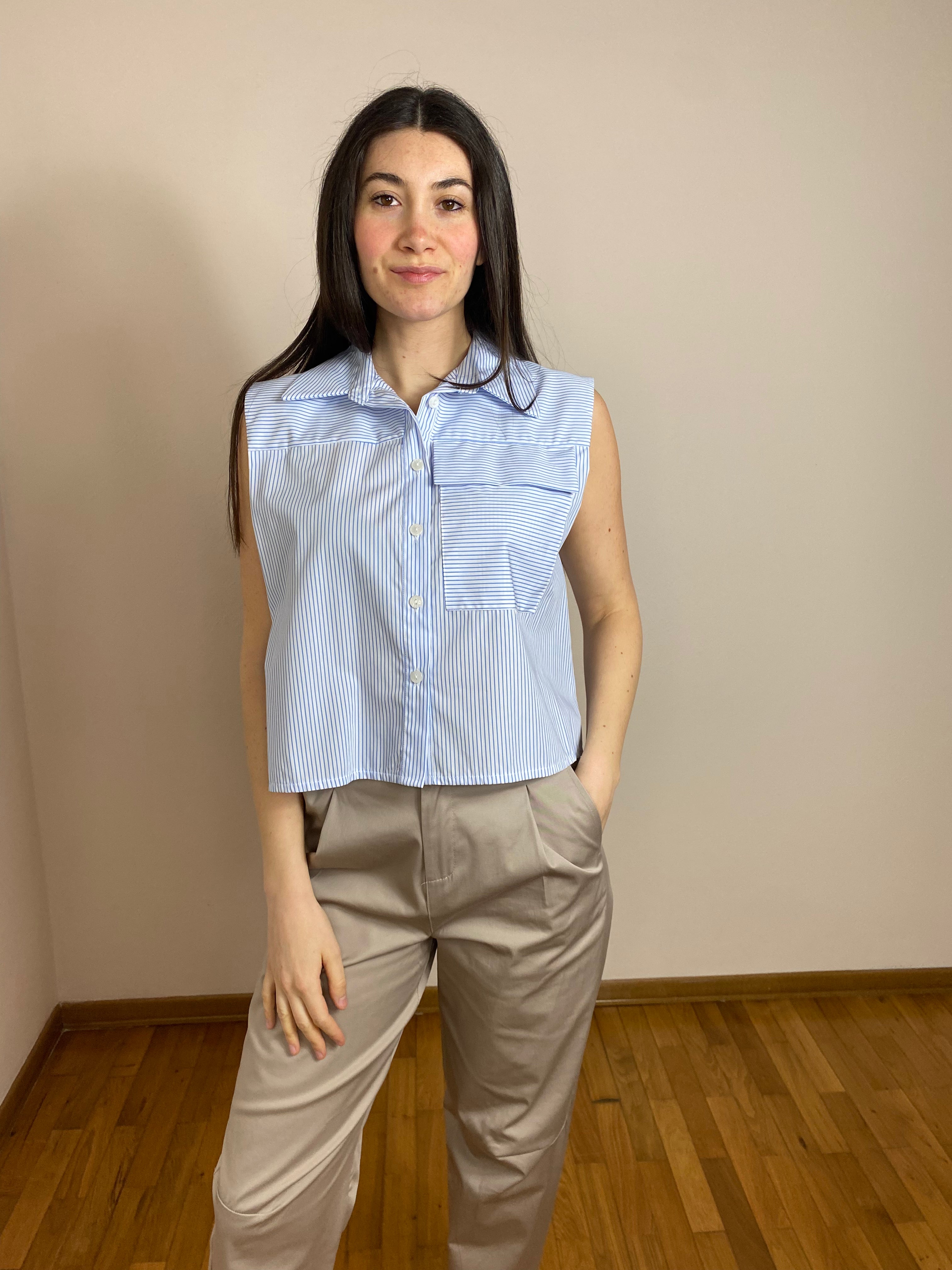 CAMICIA SENZA MANICHE MYASTREET