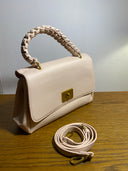 BORSA A MANO Ecopelle Rosa